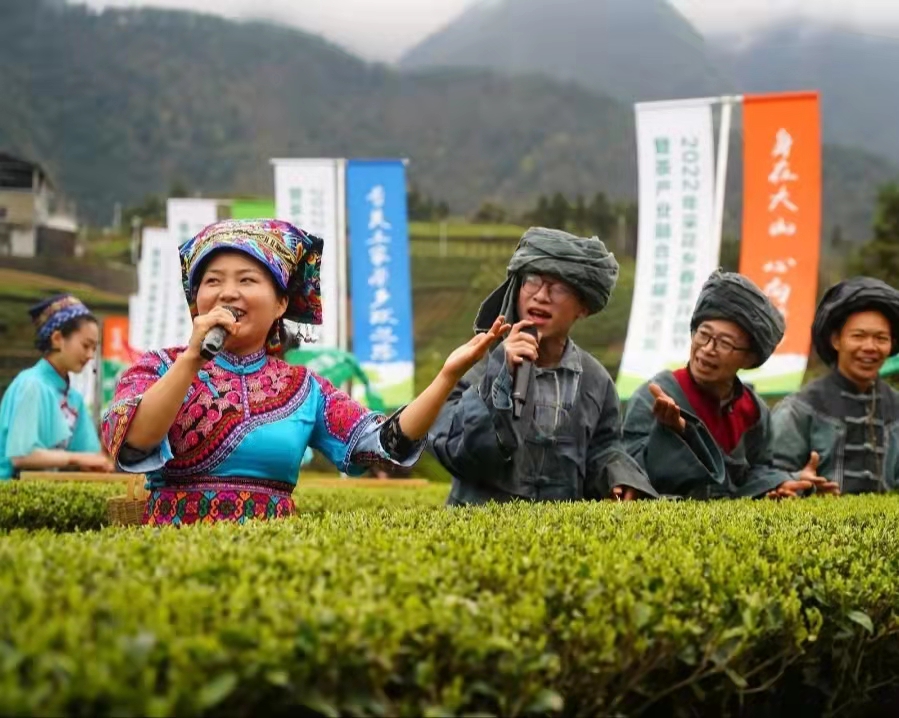 五峰土家族自治县文化馆春茶开园山歌展演